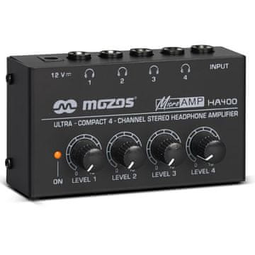 Mozos HA400 4-kanalno stereo pojačalo za slušalice
