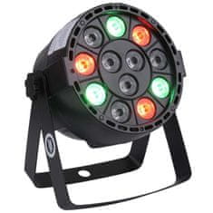 4M P12 LED PAR RGBW Mali reflektor za scensku rasvjetu, svjetlo za dekoraciju + daljinski upravljač