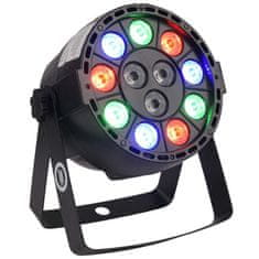 4M P12 LED PAR RGBW Mali reflektor za scensku rasvjetu, svjetlo za dekoraciju + daljinski upravljač