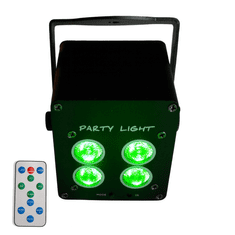 4M akumulatorski PAR 4x3W punjivi reflektor 3600 mAh crni RGB LED svjetlosni efekt bežični daljinski upravljač