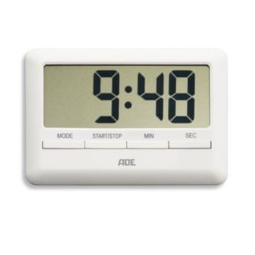 ADE elektronički timer, do 99 min 59 sek, 10 x 7 x 1 cm, bijeli