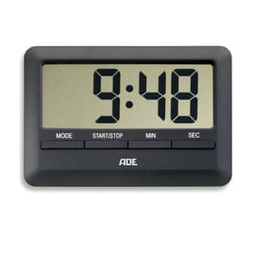 ADE elektronički timer, do 99 min 59 sek, 10 x 7 x 1 cm, crni
