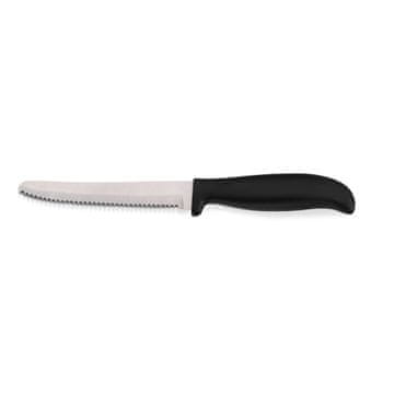 Kela nazubljeni nož, 11 cm, crni