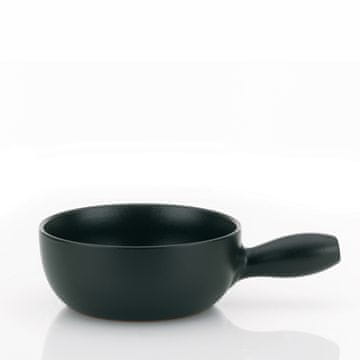 Kela Basel posuda za fondue od sira, 1,0 l, crna