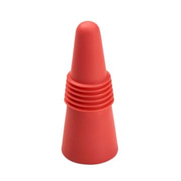 LURCH Čep za vino, plastika/nehrđajući čelik, promjer 2,5 x 6 cm, crveni Party /