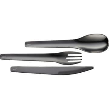 LURCH set pribora za jelo u kutiji, 3 komada, 18 cm, antracit