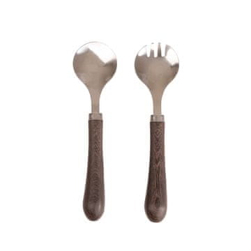 Sagaform Pribor za salatu, wenge drvo/nehrđajući čelik, 23 cm Astrid /