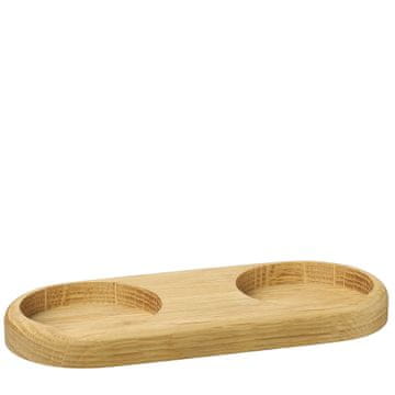 Zassenhaus Stalak za mlinac, hrastovo drvo, 17 x 8 cm, za 2 mlinca promjera do 6 cm /