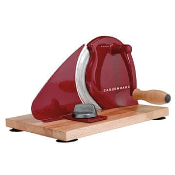 Zassenhaus Classic ručni rezač kruha, 30 x 25,5 x 19 cm, crveni