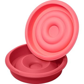 LURCH Kalup za tortu u obliku srca, 2 komada, silikonski, promjer 21 cm /