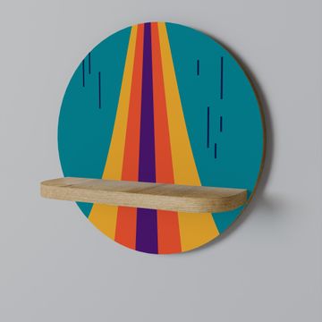 Okrugla polica CHROMATIC DREAMSCAPE