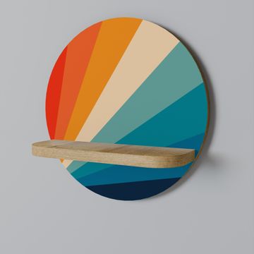PRISM CONCUSSION Okrugla polica