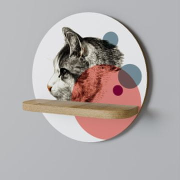 BUBBLE CAT SKIC Okrugla polica