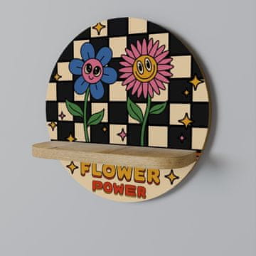 FLOWER POWER Okrugla polica