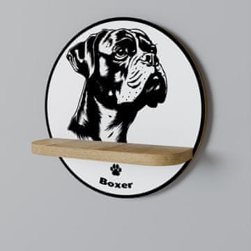 Okrugla polica BOXER DOG
