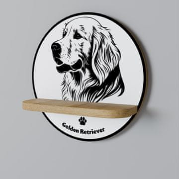 ZLATNI RETRIEVER Okrugla polica