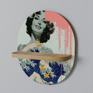 KANAGAWA BEAUTY Ovalna polica