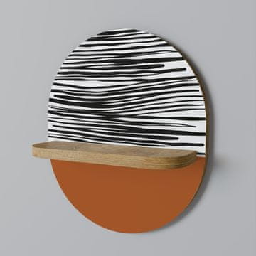 Ovalna polica RADIANT ZEBRA