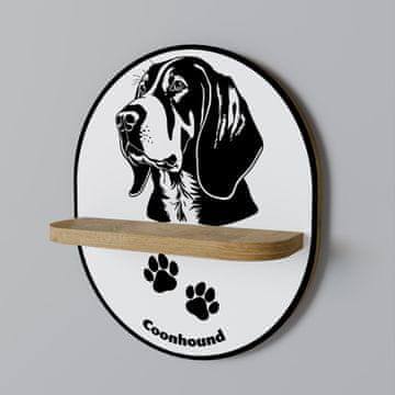 Ovalna polica za psa Coonhound