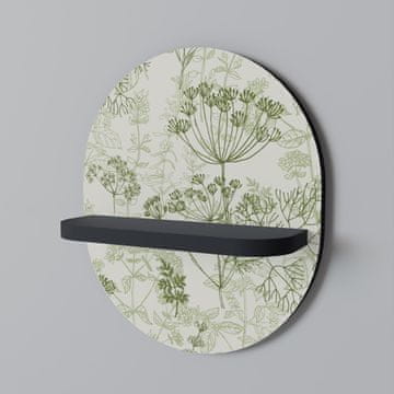 FENNEL BALDACHIN Ovalna polica crna