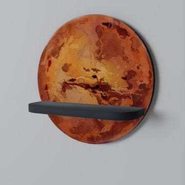 MARS TREAD Okrugla polica crna