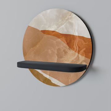 SANDHILLS SPLENDOUR Okrugla polica crna