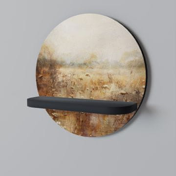 TRANQUIL FIELD Okrugla polica crna