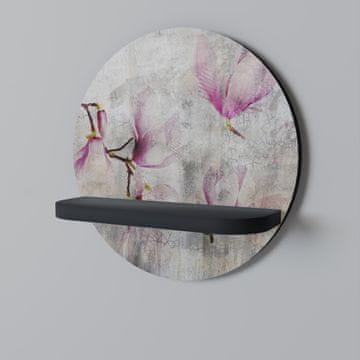 ASTONISHING MAGNOLIA okrugla polica crna