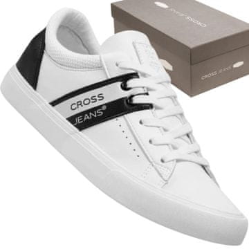 Muške tenisice Cross Jeans JJ1R4042C bijele, elegantne, udobne, ležerne