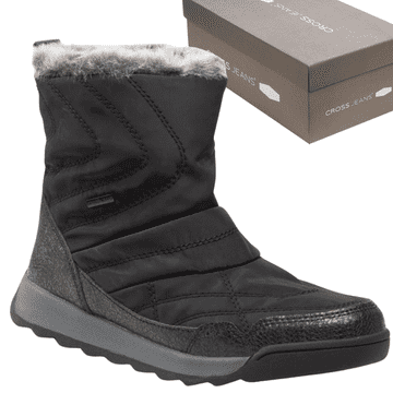 Cross Jeans KK2R4014C ženske gležnjače crne boje - elegantne i tople zimske cipele