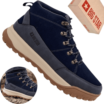 Big Star SS174264 - muške planinarske cipele tamnoplave boje