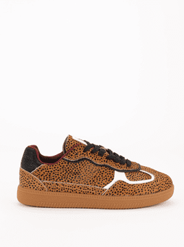 Ženske cipele Daniel Lopez SS2D4016 tenisice od prave kože s leopard uzorkom