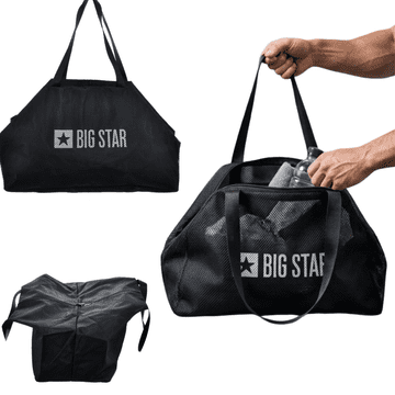 Big Star NN574011 ženska torba za plažu crna sportska mrežasta