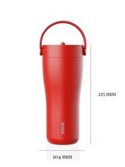 Equa Carry boca sa slamkom, 600 ml, Pomodoro