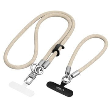 Tech-protect C10S Crossbody Strap uzica za mobitel, bež