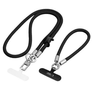Tech-protect C10S Crossbody Strap uzica za mobitel, crna