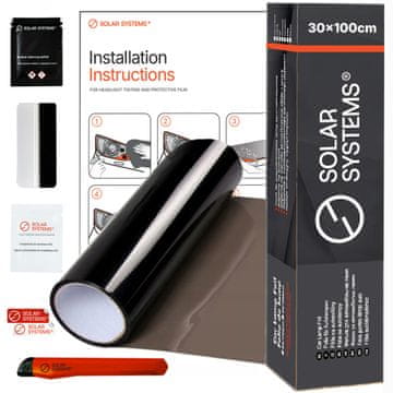 Folija za lampe crna sjajna (30 cm x 1.0 mb)