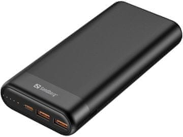 20.000mAh PD65W + 2x QC3.0 prijenosna baterija