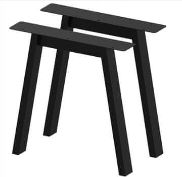 2x CRNE NOGE ZA POTKROVNI NAMJEŠTAJ, NOGE ZA STOLA, KLUPE, ORMARIĆA, NOGE ZA STOLA V70 CM