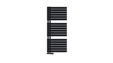 Flag bis kupaonski radijator 1164 x 500 mm mat crna stranica 675W