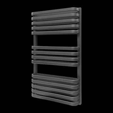 Piatto Due kupaonski radijator 93,4x53 cm ZBD crni 1032W