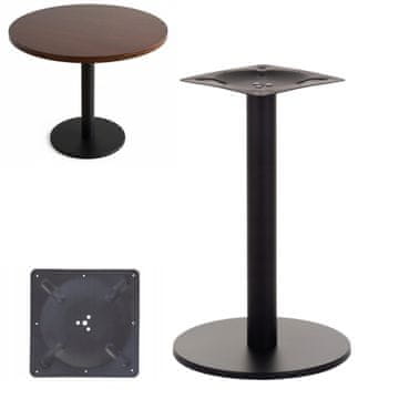 RAVNO POTKROVNO CRNO PODNOŽJE STOLA - promjer 45 cm