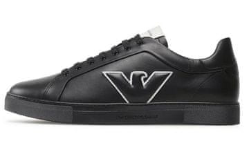 EMPORIO ARMANI muške kožne tenisice CRNE - Veličina: 44