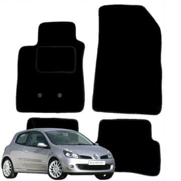 Velurne podne prostirke za Renault Clio 3 III 2005-2012 brisači za automobil B