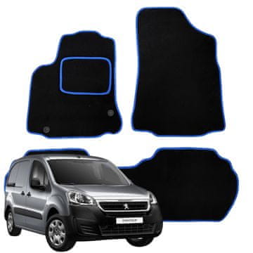 Peugeot Partner velur tepisi za auto 2018-2018 N