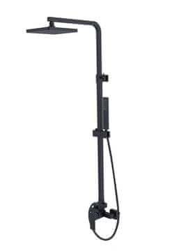 Besco MODERN VARIUM crni nadgradni tuš set