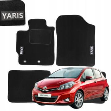 Velurne podne prostirke za Toyota Yaris III 2011-2019 velurne podne prostirke s vezom B