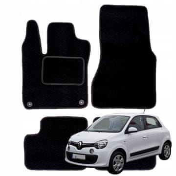 Velurne podne prostirke za Renault Twingo 3 III od 2014., brisači za automobil B