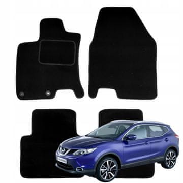 Nissan Qashqai+2 Velur podne prostirke za 2008.-2014. B