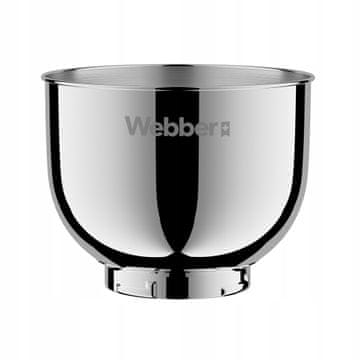 Webber Posuda od nehrđajućeg čelika od 4 l za SM15 i SM16 kuhinjske robote - Originalna posuda, prostrana